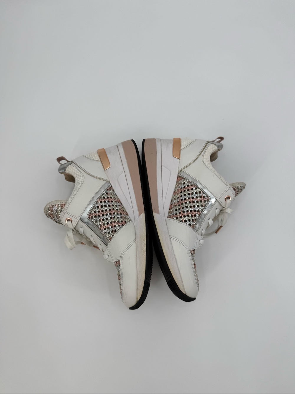 Michael Kors Georgie Trainer Metallic
Woven Leather Rose Gold Shoes US 8
Women - Picture 11 of 16